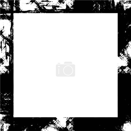 Illustration for Grunge border frame with white background - Royalty Free Image