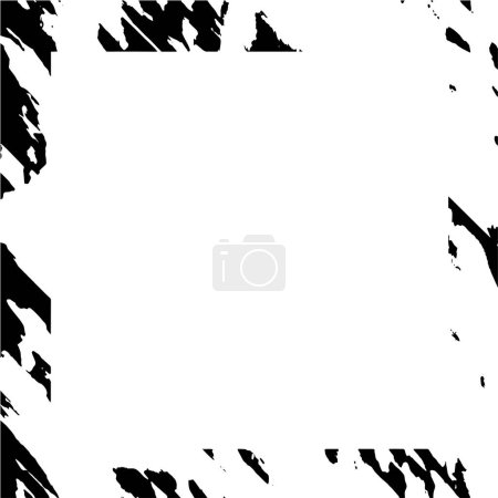 Ilustración de Monocromo blanco y negro marco envejecido - Imagen libre de derechos