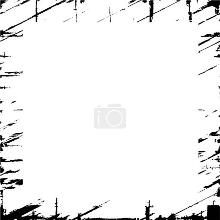 Ilustración de Fondo monocromo abstracto. Ilustración vectorial en blanco y negro, patrón - Imagen libre de derechos