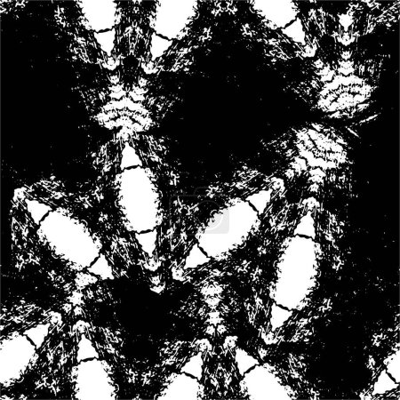 Illustration for Abstract background. monochrome texture. decorative black and white pattern. - Royalty Free Image