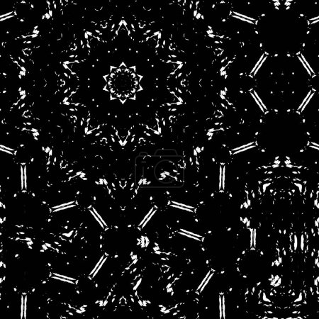 Ilustración de Fondo abstracto. Textura monocromática. Patrón decorativo en blanco y negro
. - Imagen libre de derechos