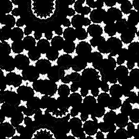 Illustration for Abstract geometric black and white pattern - Royalty Free Image