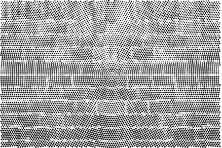 Téléchargez les illustrations : Modèle de texture vectorielle urbaine Grunge noir et blanc. - en licence libre de droit