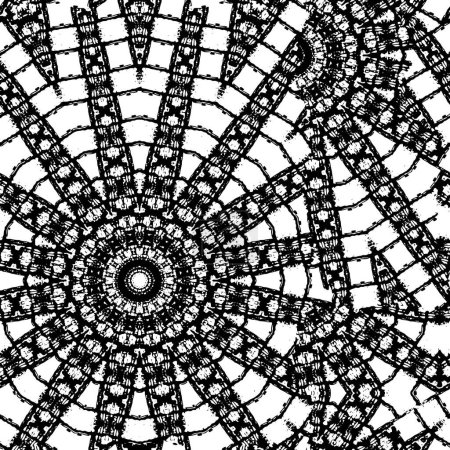Ilustración de Plantilla de textura vectorial urbana Grunge en blanco y negro. - Imagen libre de derechos