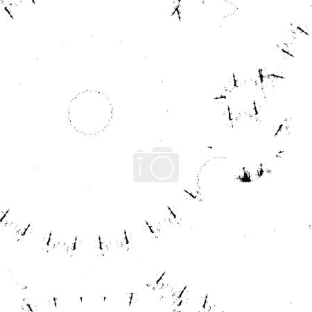 Ilustración de Plantilla de textura vectorial urbana Grunge en blanco y negro. - Imagen libre de derechos