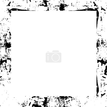 Illustration for Seamless frame with ink . grunge texture - Royalty Free Image