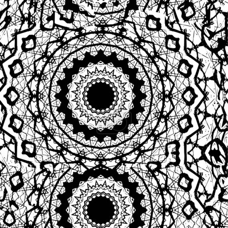 Photo for Black and white decorative background for design, vector illustration - Royalty Free Image