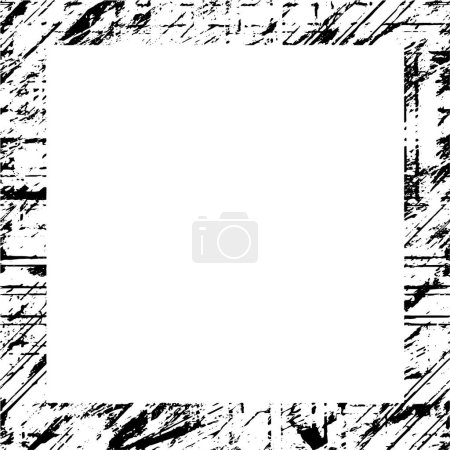 Foto de Marco abstracto en blanco y negro, ilustración vectorial - Imagen libre de derechos