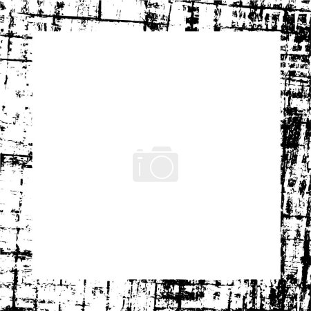 Illustration for Abstract black and white frame, vector illustration - Royalty Free Image