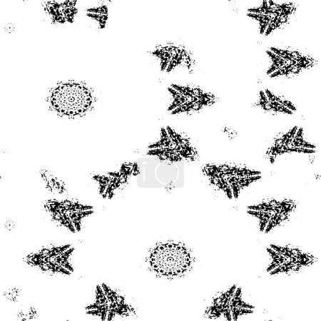 Illustration for Vector seamless christmas background with snowflakes - Royalty Free Image