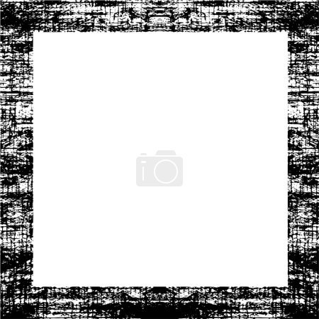 Foto de Marco abstracto en blanco y negro, ilustración vectorial - Imagen libre de derechos