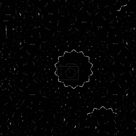 Illustration for A black and white photo of a star filled sky - Royalty Free Image