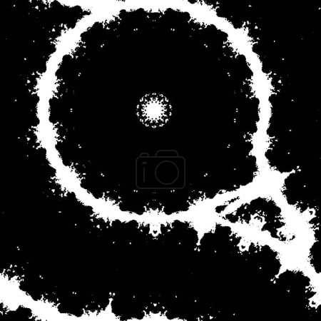 Illustration for A black and white image of a circular object - Royalty Free Image
