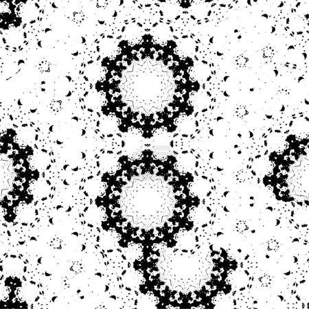 Illustration for A black and white pattern with a lot of spots - Royalty Free Image