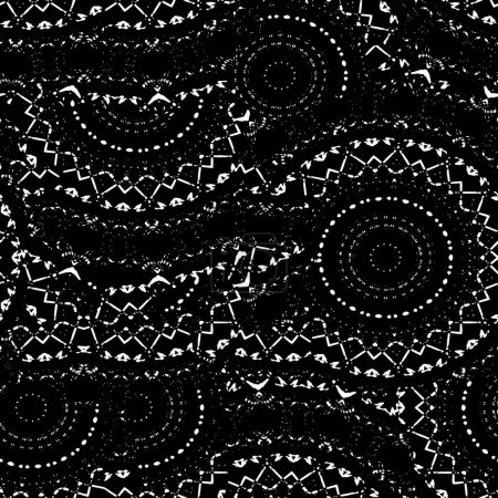 Illustration for Black and white abstract background, creative vector design - Royalty Free Image