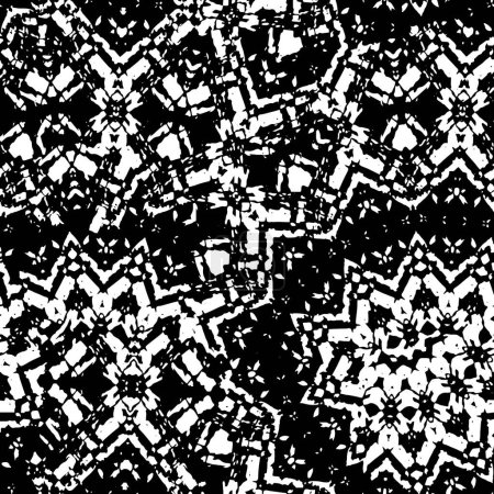 Ilustración de Abstracto monocromo grunge textura fondo, vector de ilustración - Imagen libre de derechos