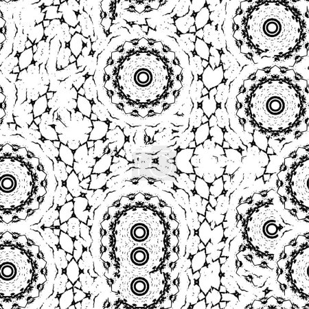Ilustración de Un patrón abstracto en blanco y negro - Imagen libre de derechos