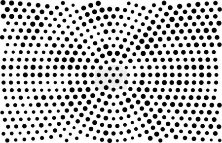 Téléchargez les illustrations : Grunge noir et blanc. motif de cercles d'encre, illustration vectorielle - en licence libre de droit