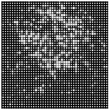 Téléchargez les illustrations : Pixel carré fond mosaïque, illustration vectorielle - en licence libre de droit