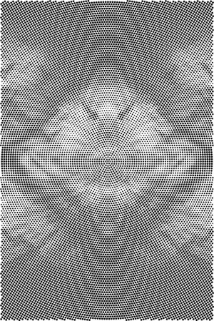 Ilustración de Grunge blanco y negro. patrón de círculos de tinta, vector illustratoin - Imagen libre de derechos