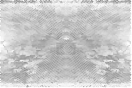 Ilustración de Fondo abstracto en blanco y negro con puntos, diseño vectorial. - Imagen libre de derechos