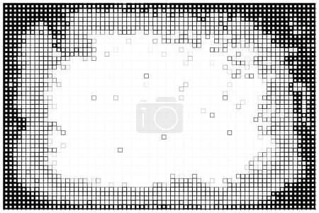 Ilustración de Fondo abstracto con elementos rectángulos cuadrados. vector patrón cuadrado - Imagen libre de derechos