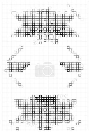 Ilustración de Fondo geométrico abstracto con cuadrados. composición creativa. vector ilustración diseño - Imagen libre de derechos