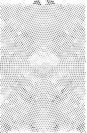 Illustration for Black and white abstract background with dots, vector design. - Royalty Free Image