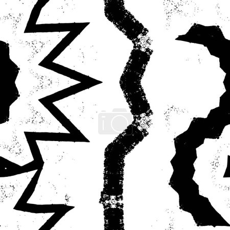 Téléchargez les illustrations : Fond mandala géométrique noir et blanc - en licence libre de droit