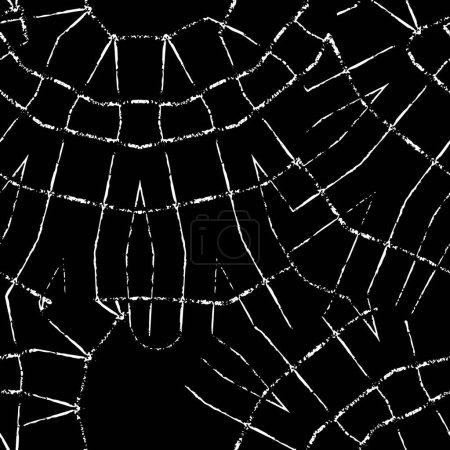 Ilustración de Tela de araña negra aislada sobre fondo blanco. fiesta de halloween. - Imagen libre de derechos