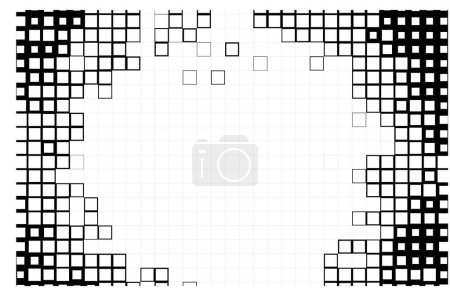 Ilustración de Fondo abstracto hecho de cuadrados. vector ilustración diseño - Imagen libre de derechos