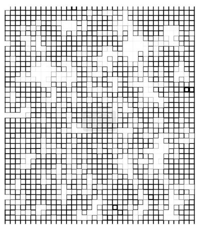 Ilustración de Pixel mosaico medio tono de fondo, vector de ilustración - Imagen libre de derechos