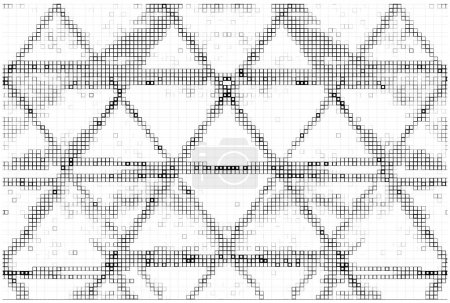 Ilustración de Pixel cuadrado fondo del mosaico, vector de ilustración - Imagen libre de derechos