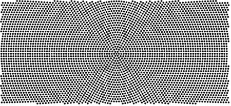 Illustration for Pattern of black dots on white background, vector illustration - Royalty Free Image