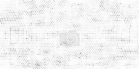 Illustration for Pattern of black dots on white background, vector illustration - Royalty Free Image