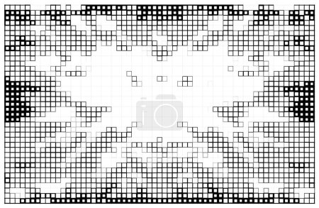 Illustration for Abstract background with square  elements. vector illustration design - Royalty Free Image