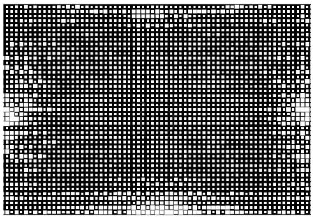 Illustration for Square pixel mosaic background, vector illustration - Royalty Free Image