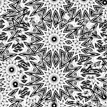 Illustration for Abstract background. monochrome texture. image including effect of black and white tones. - Royalty Free Image