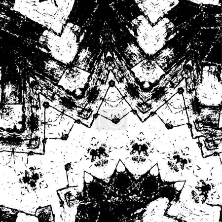 Ilustración de Fondo geométrico mandala blanco y negro - Imagen libre de derechos