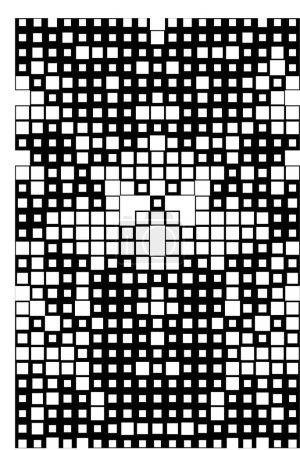 Illustration for Black and white background with squares. vector illustration design - Royalty Free Image
