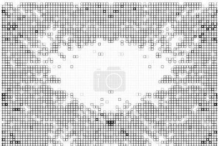 Illustration for Black and white background with squares. vector illustration design - Royalty Free Image