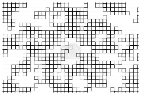 Illustration for Abstract geometric pattern with square elements. vector illustration - Royalty Free Image