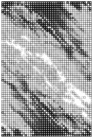 Illustration for Abstract grunge pattern, black and white illustration - Royalty Free Image