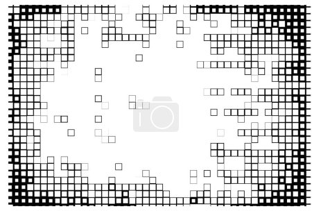 Illustration for Abstract grunge pattern, black and white illustration - Royalty Free Image