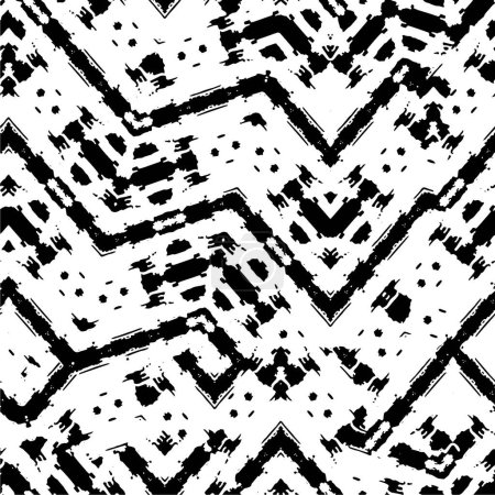 Photo for Abstract grunge pattern, black and white illustration - Royalty Free Image