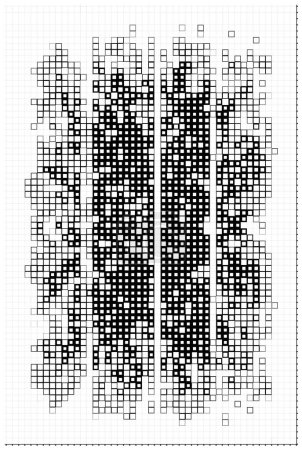 Téléchargez les illustrations : Fond demi-teinte. vecteur noir et blanc avec pixels - en licence libre de droit