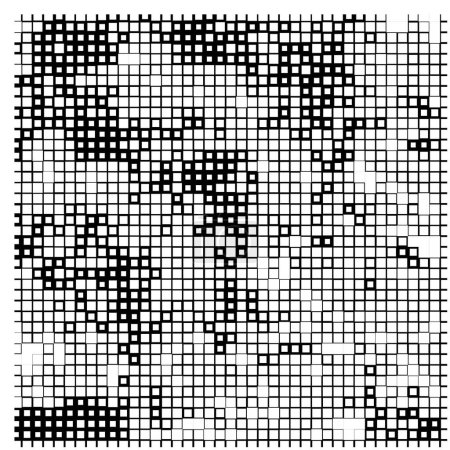 Illustration for Abstract background with squares. vector illustration design. black and white colors - Royalty Free Image