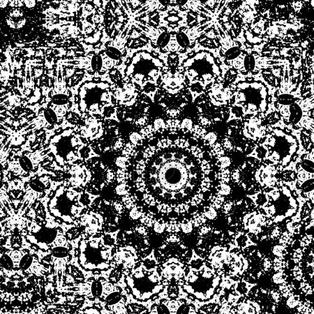 Illustration for Pixelated black and white grunge creative background - Royalty Free Image