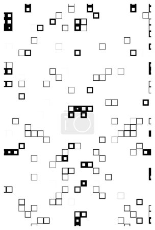 Ilustración de Patrón geométrico abstracto con cuadrados aleatorios, cuadrados aleatorios, rectángulos, cuadrados. ilustración vectorial - Imagen libre de derechos