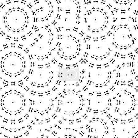 Ilustración de Abstracto patrón geométrico grunge oscuro. ilustración vectorial - Imagen libre de derechos